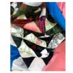 Flowers & Triangles - Blue & Pink
