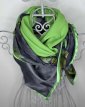 Jacquard & Leaf - Green & Grey