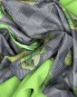 Jacquard & Leaf - Green & Grey