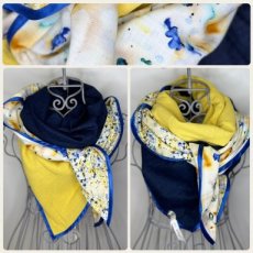 Jeans & Flowers - Blue & Yellow