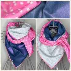 Jeans - Stars - Pink & White