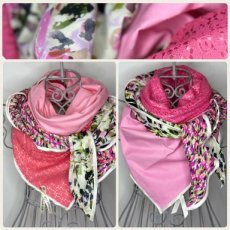 Lace & Flowers - Pink