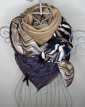Lace & Lines - Camel & Purple