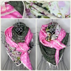 Lace & Stars - Pink & Green