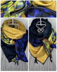 Leaf & Leopard - Yellow & Blue