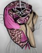 Squares & Lines - Pink & Camel