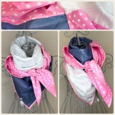 Stars & Floral - Pink & White
