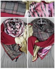 Tartan & Tigers - Gold & Burgundy